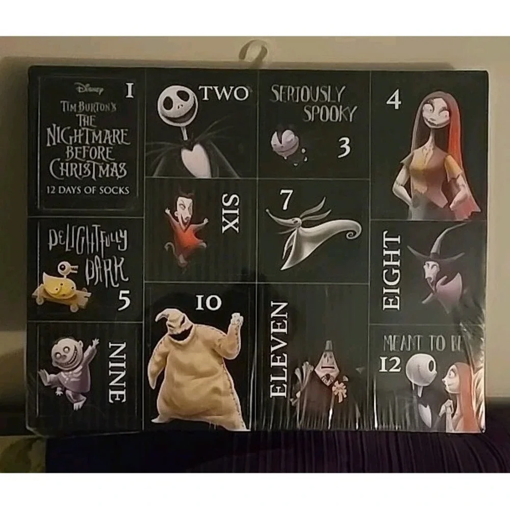 Tim Burton's The Nightmare Before Christmas 12 Days‎ Of Christmas Socks